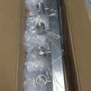 LED Vanity Lights - 24" Modern Bathroom Light Fixtures, 3-Light Brushed Nickel Vanity Light with Crystal Bubble & Clear Glass Shade, 24W Bathroom Lighting Fixtures Over Mirror