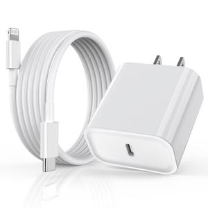 iPhone Fast Charger [Apple MFi Certified] 10FT Extra Long Fast Charging Lightning Cable with USB C Charger Block 20W PD Travel Plug for iPhone 14/Pro/Pro Max/Plus/13/12/11/Mini/Pro/XS/XR/SE 2022/iPad