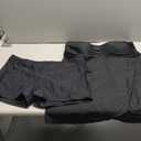 Daci Plus Size Bandeau Tankini Swimsuit for Women 2 Piece Halter Swim Top with Shorts Tummy Control Bathing Suits (Black)