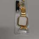 MioHHR Solid Stainless Steel Band Compatible with Apple Watch 46mm (Series 11 10), Metal Strap with Soft TPU Case for iWatch Series 11/10 46mm Women and Men, Gold