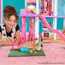 Barbie Dreamhouse (3.75-ft) 3-Story Dollhouse Playset with Pool & Slide, Party Room, Elevator, Puppy Play Area, Customizable Lights & Sounds, 75+ Pieces, Gift for 3 to 7 Year Olds