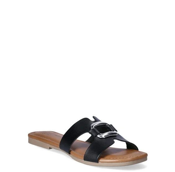 SMNY Women's Hardware Slide Sandal, Size 7