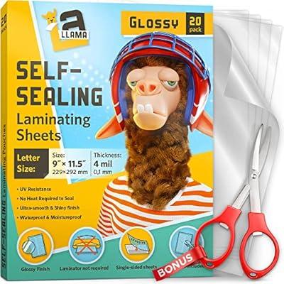 Matte Thermal Laminating Pouches, 9 x 11.5 Inches, 3 Mil Thick, Matte Finish, 50 Pack, Fitted for Letter Size Laminating Sheets 8.5 x 11