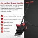 Electric Floor Scraper with 2 Blades, Detachable Handle, High-Powered Motor Suitable for Remove Carpet, Underlay, Vinyl, Glue-Down and Parquet Flooring