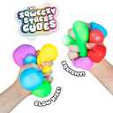 ORB 24 Pack Slow Rising Squishy Stress Cubes - Easy Sqweezy Squishy Cubes - Soft Dough Stress Balls and Fidgets for Anxiety and Stress Relief - Classroom Rewards, Party Favors for Kids, Teens, Adults