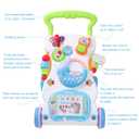 Cuterabit 2 in 1 Sit to Stand Baby Walker with Music and Light, Push Toys for Toddlers 1-3 for Learning to Walk, Baby Walking Toys 6 to 12 Months for Infants Babies Toddlers Boys Girls