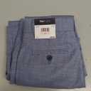 Tommy Hilfiger Boys' Flat-Front Dress Pant, Straight Leg Fit, Zip Fly & Belt Loops, Side & Back Pockets, Blue Sharkskin, 10