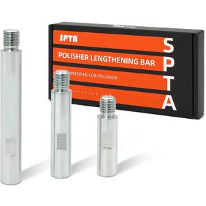 SPTA Metal Rotary Extension Shaft Set, 75mm,100mm,140mm, 5/8"-11 Thread for Rotary Polisher,Car Polisher,Polishing Pads,Backing Plate Electric Polisher