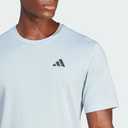 adidas Men's Train Essentials Logo Training T-Shirt (Wonder Blue/Black)