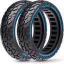 8.5x2.0 Solid Scooter Tires 2-Pack, 50/75-6.1 Airless Tubeless Tire Replacement for Gotrax GXL V2/XR/APEX, Hiboy S2