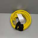 25ft Outdoor/Indoor Extension Cord with Lighted 10/3 Gauge Ultra 3 Prong Heavy Duty SJTW, Waterproof, Flexible Cold-Resistant,15A 125V 1875W, Yellow