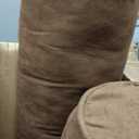Blazing Needles Solid Microsuede Double Corded 8" to 9" Futon Cover Set with 2 Bolster Pillows (Set of 3), Full, Chocolate