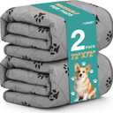 FURWEY 2 Pack Extra Large 72"X72" Washable Pee Pads for Dogs Super Absorbent Dog Training Pads Non-Slip Waterproof Pet Training Pads Mats Whelping Pads for Dogs Cats Puppy