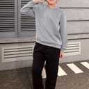 Boys Fall Casual Geometric Texture Sweatshirts Sports Crew Neck Pullover 5-14 Years (M)