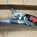 4 Ton Heavy Duty 2 Hook Steel Cable Dual Gear Power Puller Come Along Chain Winch Ratchet Tool & 2” x 36” Tie Down Strap with D Rings(3333 lbs)