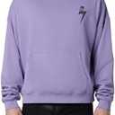 HUDSON Men's Crop Hoodie, XL, Purple