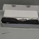 AJAZZ 100% Blackout Sliding Door Curtains for Doorways, Accordion Doors for Doorway, Magnetic Door Curtain for Bedroom Living Room Doorway Curtain Sets Included Tracks (1Panel, 43W x 79 L, Black)