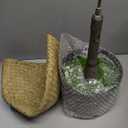 Liyarya 6FT Artificial Eucalyptus Tree with Wicker Basket & Black Pot, Indoor Green Faux Eucalyptus Trees, Fake Eucalyptus Plants with Lifelike Leaves & Natural Trunk for Home Office Bedroom, Pack of 1