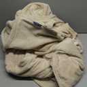 Westinghouse Heated Blanket, Electric Throw Blanket with 10 Heating Levels, 12 Hours Auto Off, Overheat Protection, Machine Washable, Flannel (Twin, 62x84 Inches, Beige)