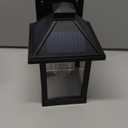 Solar Wall Light Outdoor with 3 Lighting Modes, Dusk to Dawn Led Wall Mount Sconce Exterior Motion Sensor Security Porch Lantern Light Fixture Waterproof for Patio Fence Outside Decorative