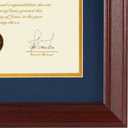 16x20 Diploma Frames 12x16 with Black Mat - Cherry Red Wood Finish | Shatter-Resistant Glass | for Wall Mounting | Gift for Graduations & Professional Certificate (1 Pack)