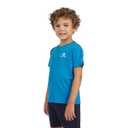 Champion Boys T-Shirt with Embroidered Logo Short Sleeve Crew Neck Cotton Tee Shirts for Kids Limoges Blue (Blue, M)