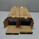 Bronze Double Curtain Rods, USFOOK Blackout Wrap Around Curtain Rods for Windows 32 to 58 Inch, 6/8 Inch Room Darkening Drapery Rod, Christmas Poles for Home Decor