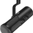 FIFINE XLR/USB Podcast Dynamic Microphone for Streaming, Studio XLR Microphone, PC Streamer Mic All Metal with Mute Button, Headphone Jack, for Vocal Voice Over Music Recording-AmpliTank Tank3