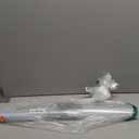 rabbitgoo Reeded Glass Window Privacy Film, Non Adhesive Frosted Glass Window Film, Static Cling, Removable, UV Heat Blocking, Anti-Glare, Decorative for Bathroom Living Room, 23.6 by 78.7 Inches