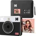 Kodak Mini Shot 3 Retro 4PASS 2-in-1 Instant Digital Camera and Photo Printer (3x3 inches) (White)