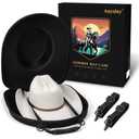 Hat Box for Travel-Crush Proof Hat Travel Case for Cowboy Hats Holder Storage Box Organizer Cap Carrier with Adjustable Carry Strap