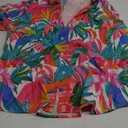 MYHALF Women Hawaiian Shirt Soft Cool Summer Hawaii Shirts Floral Tropic Print V Neck T-Shirt Short Sleeve Button Up Tops (X-Large)