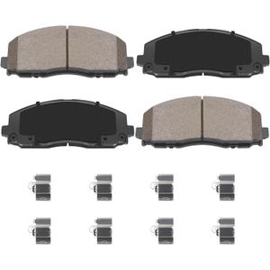 Front Ceramic Disc Brake Pad Set D1589 Replacement For Chrysler Pacifica 2017-2019, Pacifica 2020-2023(Hybrid Limited/Touring L), For Dodge Grand Caravan 2012-2020, For 2012-2015 Ram C/V