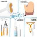 Pet Steam Brush Dog Cat 2026 New Grooming Comb for Shedding, Floating Hair, Smooth & Detangling, Gentle Cool Mist Softens Hair Reduces Static Helps Pets Who Dislike Bathing,Includes Waterless Shampoo