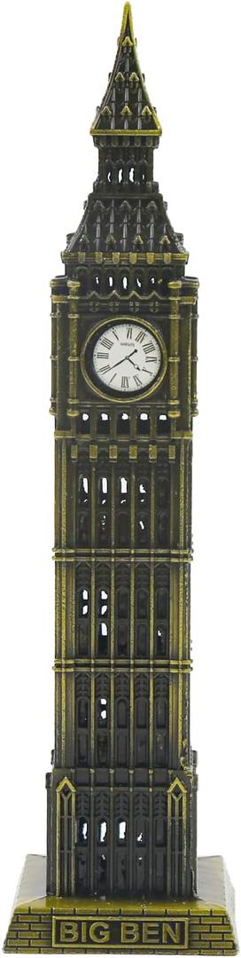 7 Inch Big Ben Statue Vintage London Big Ben Sculpture Building Model Collectible Figurine Home Decor (Pack of 1)