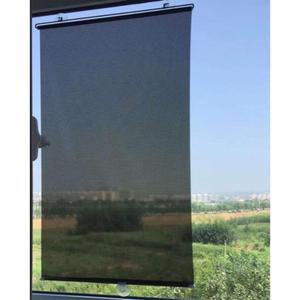 Blackout Blind Curtains with Suction Cups for Windows No Drill Cordless Blinds Temporary Portable Roller Shades UV Protection Window Shades for Home,Office,Bedroom,Door,Blackout (23''W x49''H, Black) (23"W x 49"H)