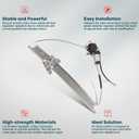 FINDAUTO Power Window Regulator Front Left Driver Side fit for 2001-2007 for Ford Escape,2005-2007 for Mercury Mariner 741-604 Window Regulator and Motor Assembly with Motor