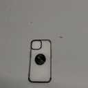 with Ring Holder Phone Case for iPhone 16 15 Pro Max 14 13 12 11 Xs Xr SE2/SE3 Electroplating Transparent Plated Back Cover,Black,for i14ProMax