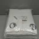 NICETOWN 100% Blackout Window Curtain Panels, Cold and Full Light Blocking Drapes with Black Liner for Nursery, 84 inches Drop Thermal Insulated Draperies (White, 2 Pieces, 52 Wide Each Panel)