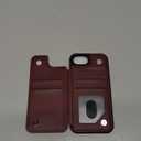 DJDUCK Designed for iPhone 16E Case Wallet with Card Holder, [Magnetic Clasp Cover] [RFID Blocking Leather Protection] Shockproof Women Men Cases 6.1" for Apple 16E Red