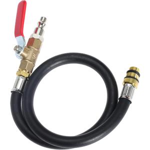 Engine Air Valve Holder Pressure Pipe with Ball Valve M12 M14 Thread to 1/4 NPT Cylinder Leakage Testing Assistant Tool for Ford for Mustang for LS1 LS2 LS3 4.8 5.3 6.0 Trucks