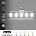 Brushed Nickel Bathroom Light Fixtures Vanity Lights Over Mirror, 30.70 inch