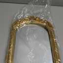 TenFuju 11 x 9.5 Small Gold Vintage Wall Mirror, Antique Gold Resin Baroque, Decorative Hanging & Tabletop
