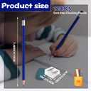 120 PCS Dark Blue Pencils Bulk with Eraser, Pre-Sharpened HB Pencils for Writing & Drawing, School Supplies for Kids Homework, Tests, Art Crafts & Teacher Grading(Dark Blue)