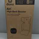 Diono Airi Lightweight High Back Booster Seat, Foldable Travel Friendly, Slim 3-Across Fit, 40100 lbs/4357 in, Frontal Impact Protection, Blue