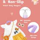 HOUSE DAY 11 Inch Velvet Baby Hangers 50 Pack Lt-Purple, Premium Kids Hangers for Children, Infant & Toddler Clothes, Durable Non Slip Small Baby Felt Hanger for Closet, Ideal for Everyday Use