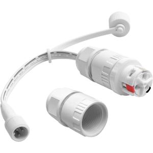 Male Head Waterproof Extension Cable for Govee H706A H706B H706C H703A H703B Outdoor Lights, Compatible Wire Connector