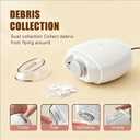 Electric Nail Clipper with LED Light, Cordless Nail Grinder Trimmer 3-Speed, Portable Nail Clippings Catcher, Electric Nail Clippers for Seniors, Kids, Men, Women