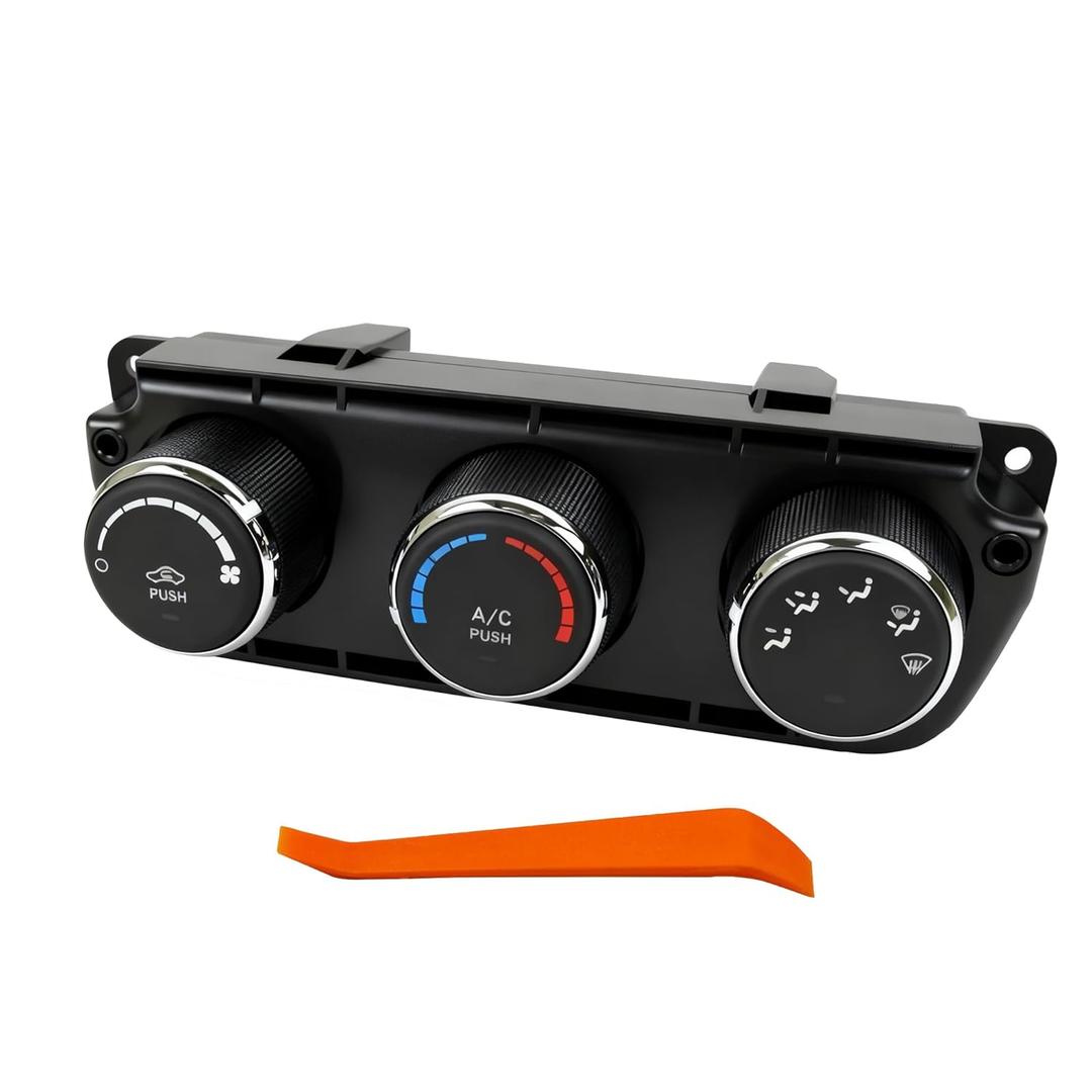 A/C Heater Control Unit Compatible with 2011-2014 Jeep Wrangler - Replaces OEM Part #55111167 - HVAC Climate Control Panel