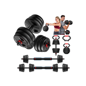 Fitness 90lbs Free Weight Set with Connector, 5 in1 Dumbbells Set Used as Barbell, Kettlebells, Push up Stand, Fitness Exercises for Home Gym Suitable Men/Women